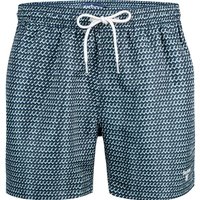 Barbour Herren Badeshorts blau Mikrofaser gemustert von Barbour