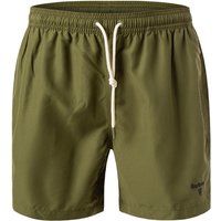 Barbour Herren Badeshorts grün Mikrofaser unifarben von Barbour