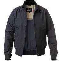 Barbour Herren Blouson blau Mikrofaser unifarben von Barbour