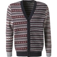 Barbour Herren Cardigan grau Wolle Norweger von Barbour