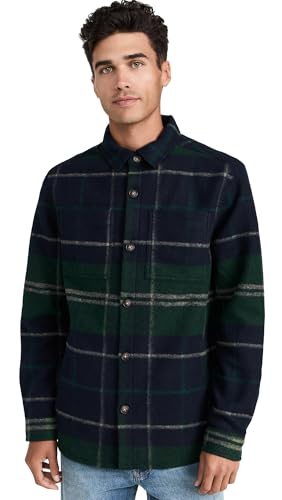 Barbour Herren Chapter Tailored Check Overshirt, Grünes Loch Tartan, L von Barbour