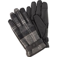 Barbour Herren Handschuhe grau Nappa kariert von Barbour