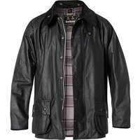 Barbour Herren Jacke schwarz Baumwolle unifarben von Barbour