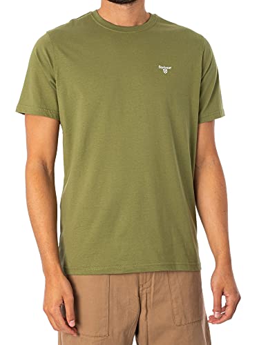 Barbour Herren Maßgeschneidertes Sport-T-Shirt, Grün, M von Barbour