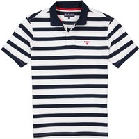 Barbour Herren Polo-Shirt blau Baumwoll-Piqué von Barbour