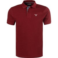 Barbour Herren Polo-Shirt rot Baumwoll-Piqué von Barbour