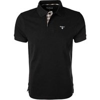 Barbour Herren Polo-Shirt schwarz Baumwoll-Piqué von Barbour