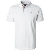 Barbour Herren Polo-Shirt weiß Baumwoll-Piqué von Barbour