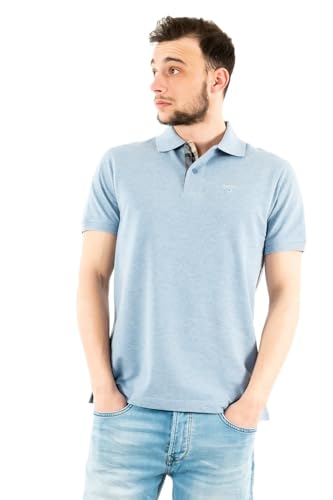 Barbour Herren-Poloshirt, Himmelblau, blau, Large von Barbour