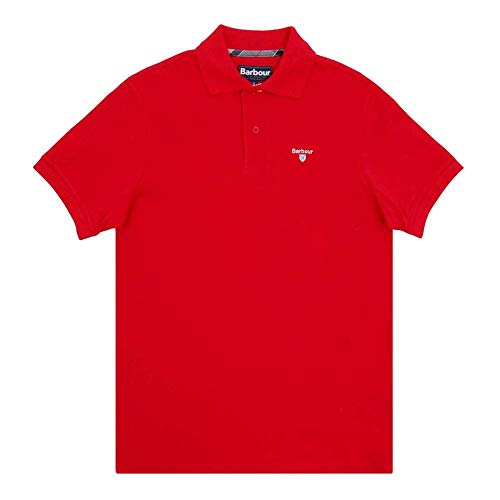 Barbour Herren Poloshirt Tartan Pique rot - XL von Barbour