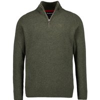 Barbour Herren Pullover grün Wolle unifarben von Barbour