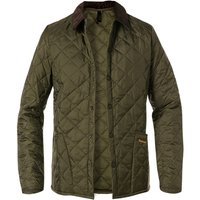 Barbour Herren Steppjacke grün Mikrofaser unifarben von Barbour