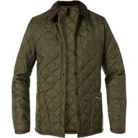 Barbour Herren Steppjacke grün Mikrofaser unifarben von Barbour