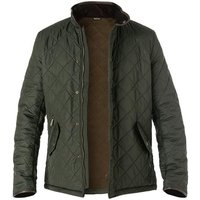 Barbour Herren Steppjacke grün Mikrofaser unifarben von Barbour