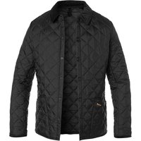 Barbour Herren Steppjacke schwarz Mikrofaser unifarben von Barbour