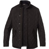 Barbour Herren Steppjacke Schwarz Mikrofaser unifarben von Barbour
