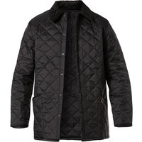 Barbour Herren Steppjacke Schwarz Mikrofaser unifarben von Barbour