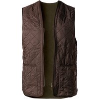 Barbour Herren Weste braun Mikrofaser unifarben von Barbour