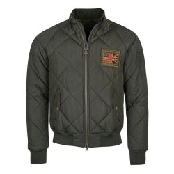 Barbour International Herren Grüne Gesteppte Bomberjacke von Barbour