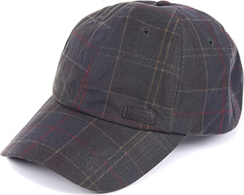 Barbour International MHA0554-TN11 Darwen Tartan AN Sports Cap Waxed Baseball Cap Wasserdicht, Olive Tartan, Einheitsgröße von Barbour