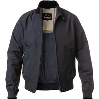 Barbour Herren Blouson blau Mikrofaser unifarben von Barbour