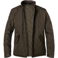 Barbour Herren Steppjacke grün Mikrofaser unifarben von Barbour