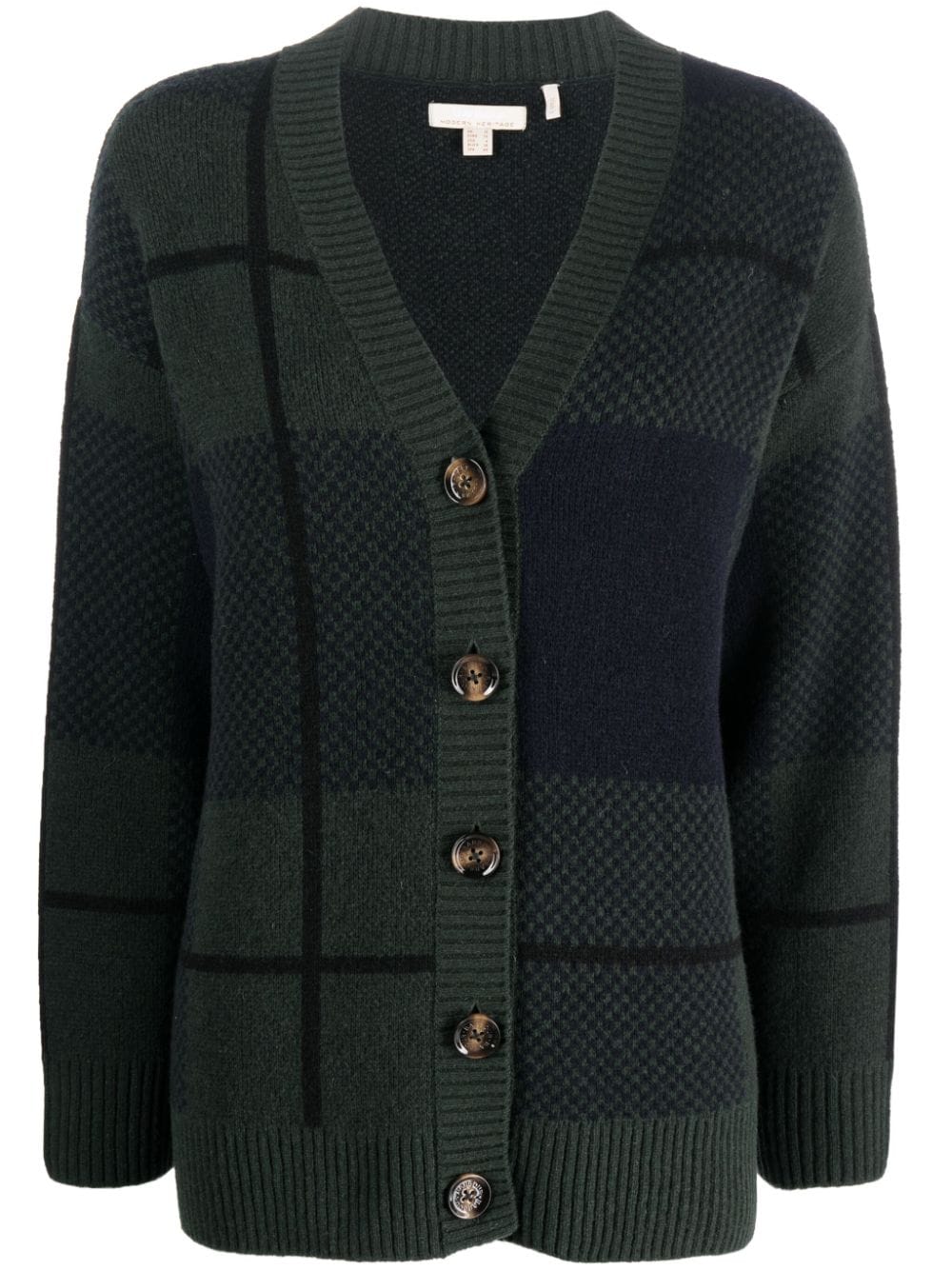 Barbour Karierter Marie Cardigan - Blau von Barbour