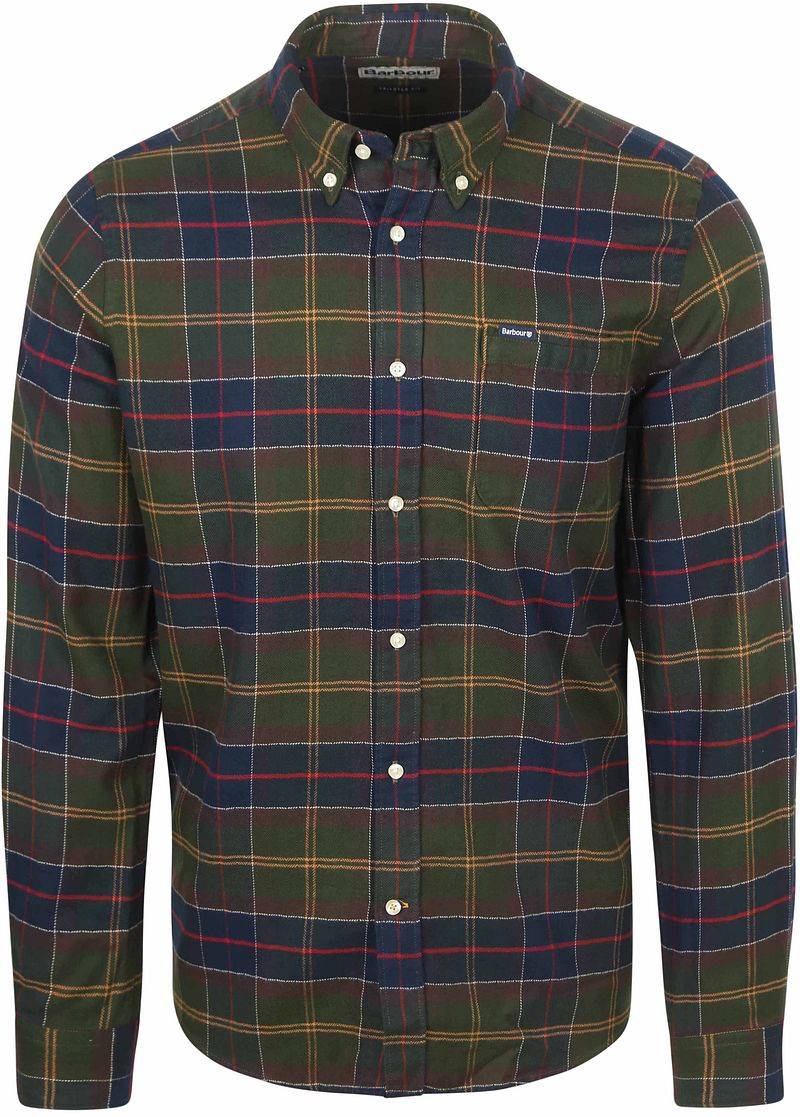 Barbour Kyeloch Hemd Karo Dunkelgrün - Größe M von Barbour