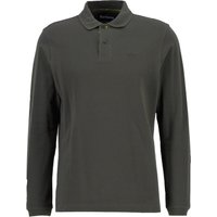 Barbour Langarm-Poloshirt in Piqué-Qualität mit Label-Stickerei in XL von Barbour