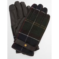Barbour Lederhandschuhe mit Handrücken aus Wolle, Barbour Tech in XL von Barbour