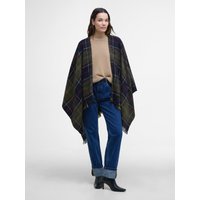 Barbour Leichter Damen-Poncho Staffin mit Fransen und Tartanmuster in 0 von Barbour