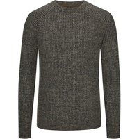 Barbour Melierter Pullover aus Wolle mit O-Neck in L von Barbour