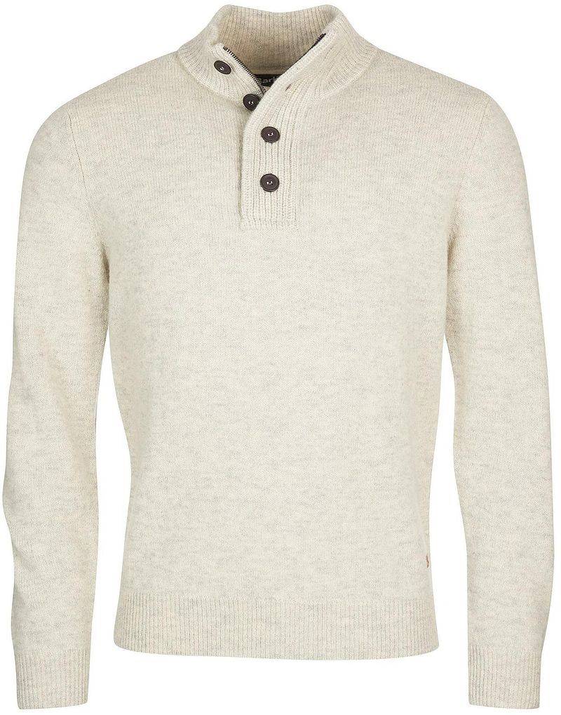 Barbour Mocker Pullover Merino Wolle Hellbeige - Größe XXL von Barbour