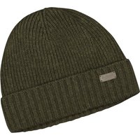 Barbour Mütze mit Fleece-Futter und Label-Aufnäher in 0 von Barbour