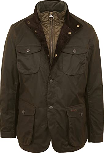 Barbour Ogston Wax-Jacket Wachsjacke Herren Olive grün - L von Barbour