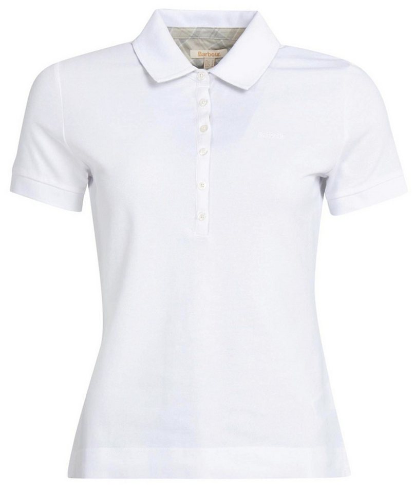 Barbour Outdoorhemd BARBOUR Portsdown Top Poloshirt White/ Silver Birch von Barbour