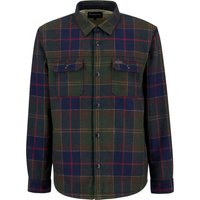 Barbour Overshirt Willberry mit Tartan-Muster aus einem Wollgemisch in XL von Barbour