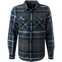 Barbour Herren Overshirt schwarz Baumwolle kariert von Barbour