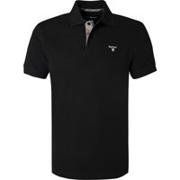 Barbour Herren Polo-Shirt schwarz Baumwoll-Piqué von Barbour