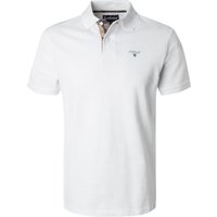 Barbour Herren Polo-Shirt weiß Baumwoll-Piqué von Barbour