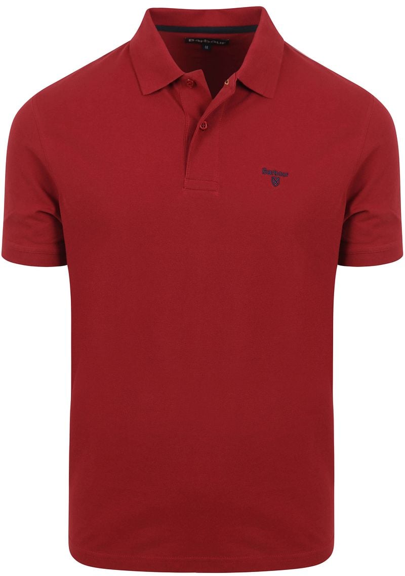 Barbour Poloshirt Bordeaux - Größe M von Barbour