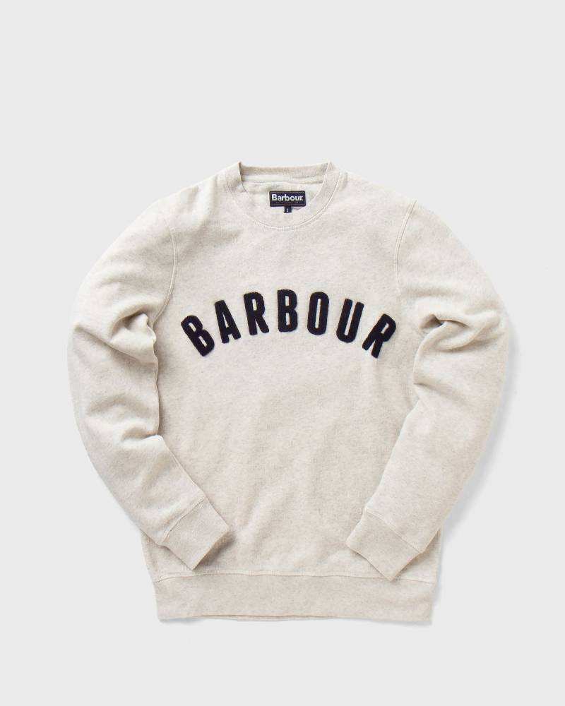 Barbour Prep Logo Crew Sweatshirt men Sweatshirts white in Größe:S von Barbour