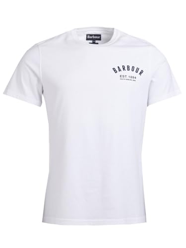 Barbour Preppy Mens T-Shirt White XL von Barbour