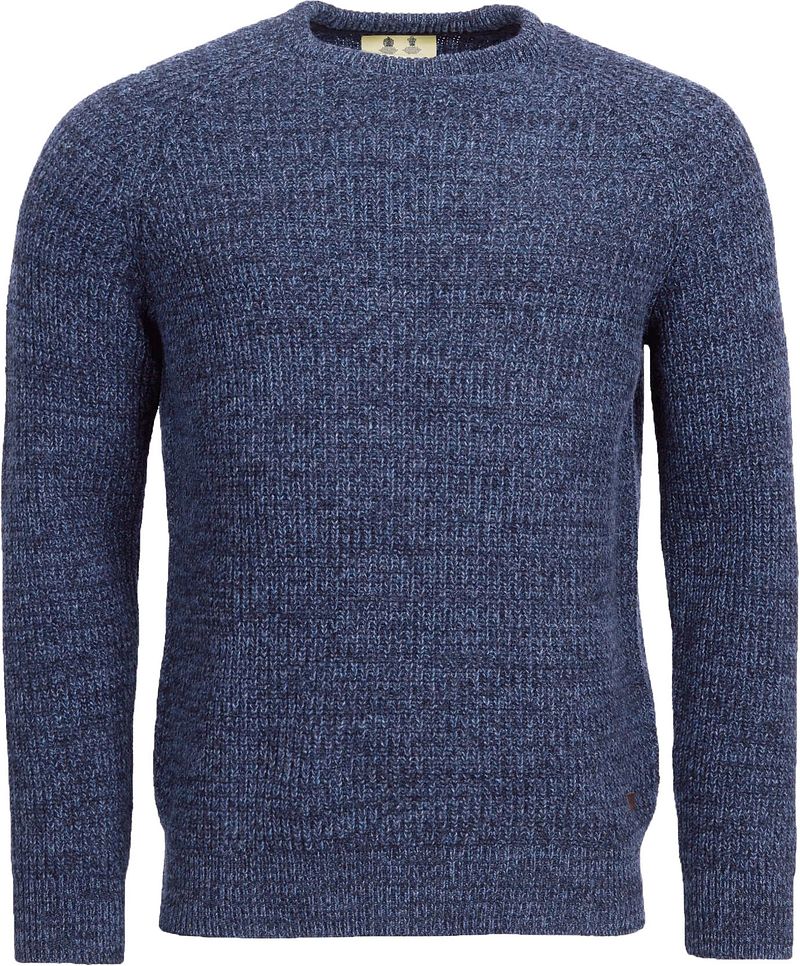 Barbour Pullover Lambswool Knitted Navy - Größe M von Barbour