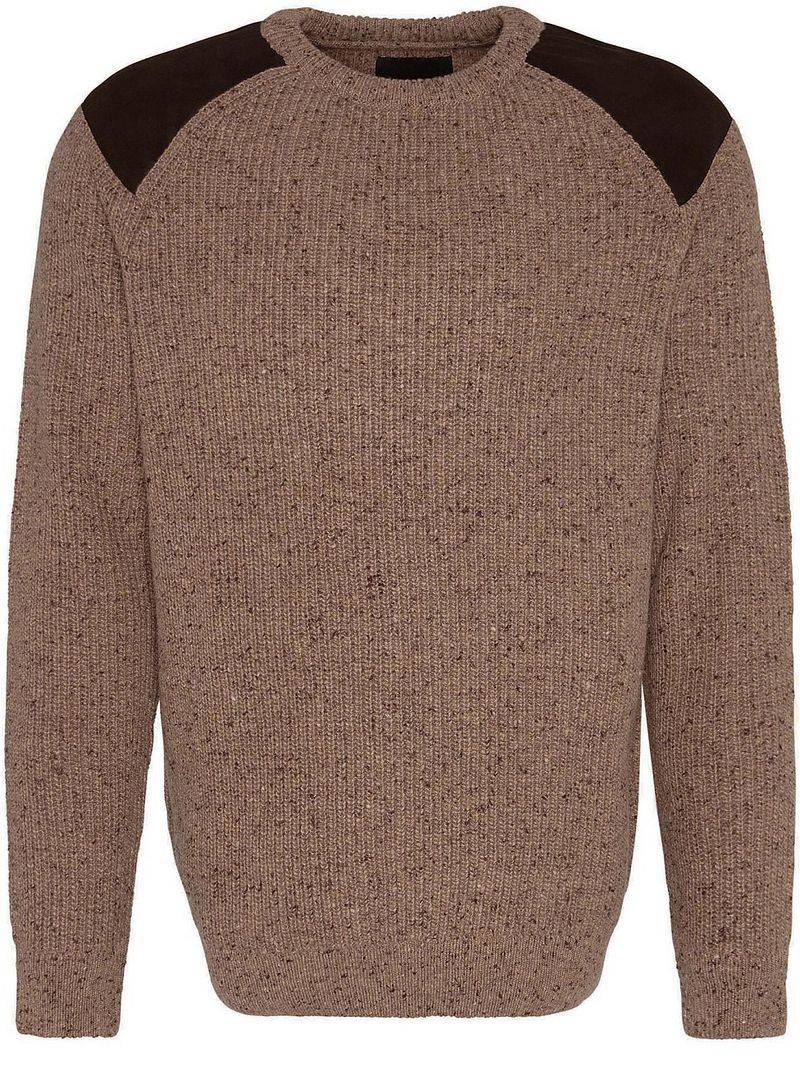 Barbour Pullover Raisthorpe Lambswool Beige - Größe L von Barbour
