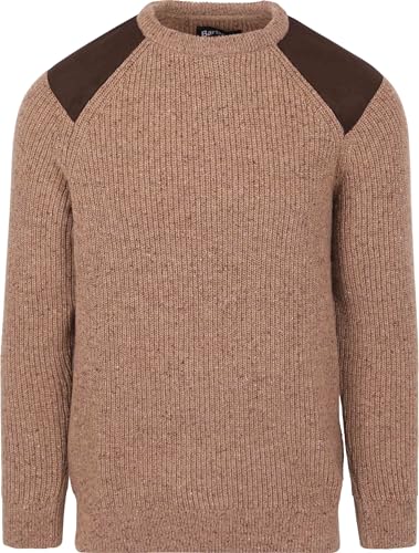 Barbour Pullover Raisthorpe Lambswool Beige - Grösse M - Herren - Bekleidung - Mode von Barbour