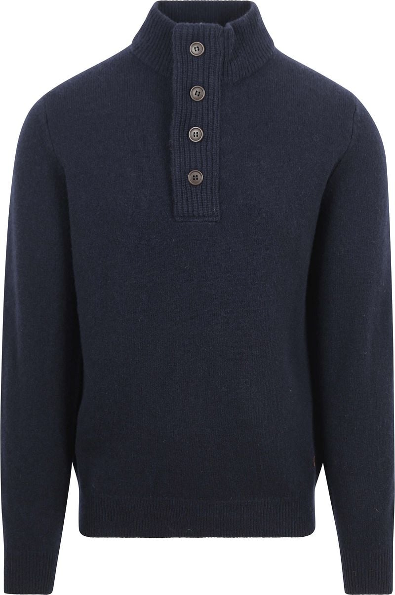 Barbour Pullover Wolle Grün Dunkelblau - Größe XL von Barbour