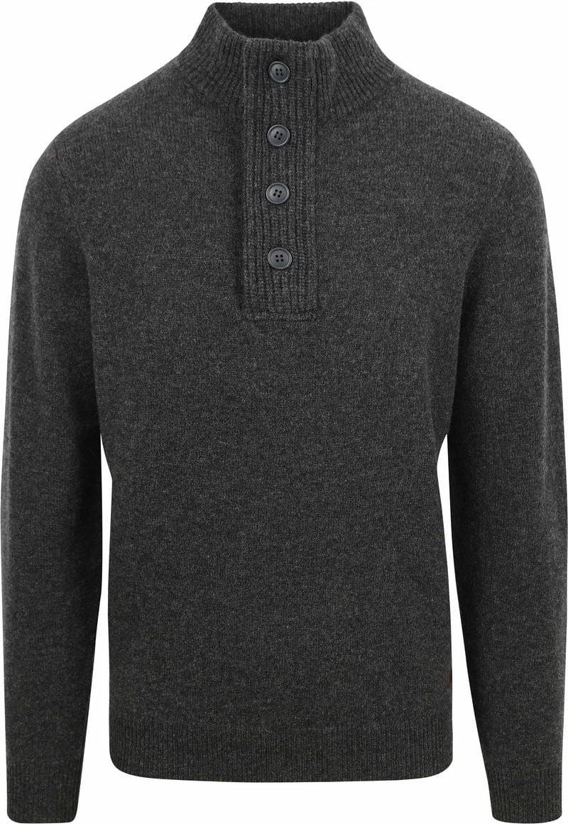 Barbour Pullover Wolle Grün Dunkelgrau - Größe XXL von Barbour