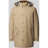 Barbour Regular Fit Funktionsjacke aus Baumwoll-Mix Modell 'CHELSEA MAC' in Stein, Größe XXL von Barbour