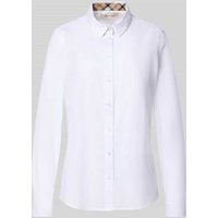 Barbour Regular Fit Hemdbluse aus reiner Baumwolle Modell 'DERWENT' in Weiss, Größe 40 von Barbour